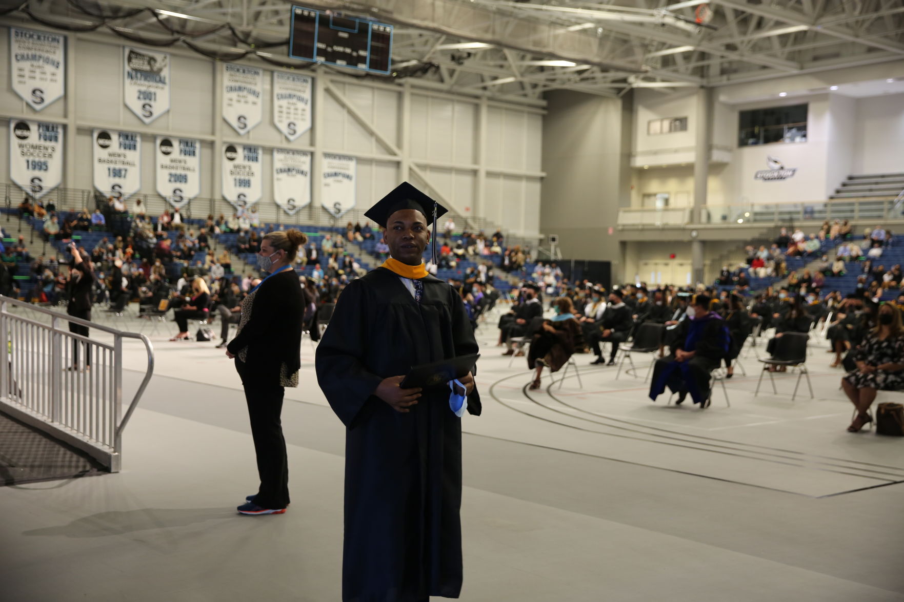 Stockton University commencement Tuesday, May 11, 2021 at the Galloway Township campus